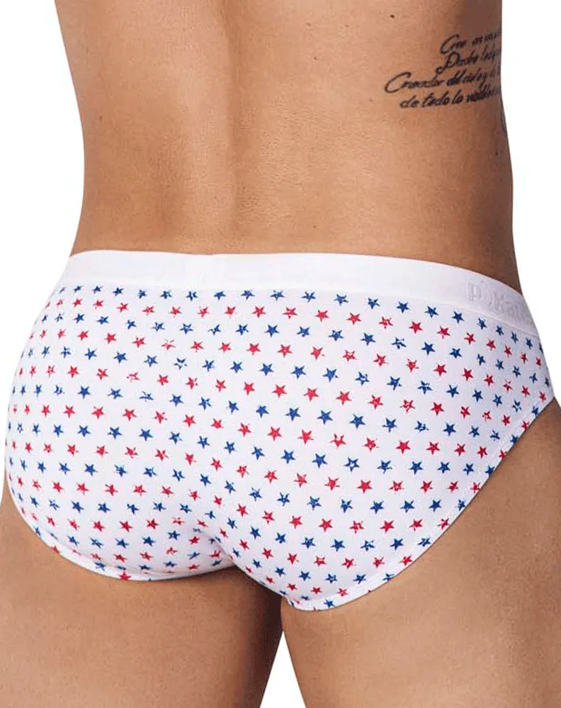 Clothing_Pikante_Mens Underwear Pikante 1072 Blaze Briefs White