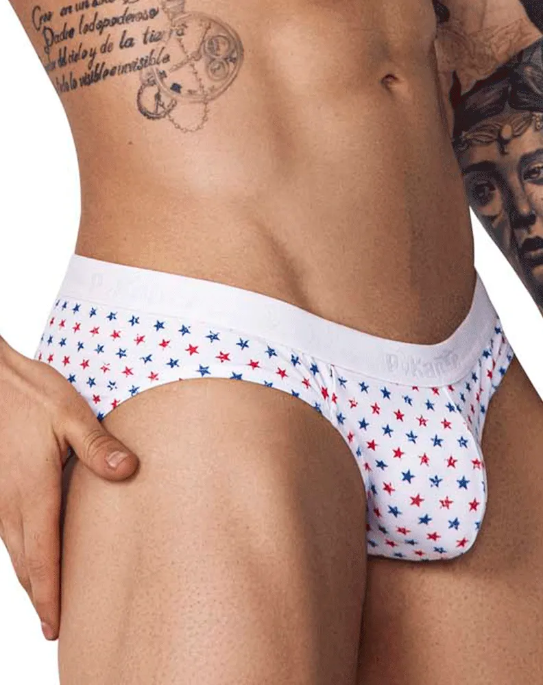 Clothing_Pikante_Mens Underwear Pikante 1072 Blaze Briefs White