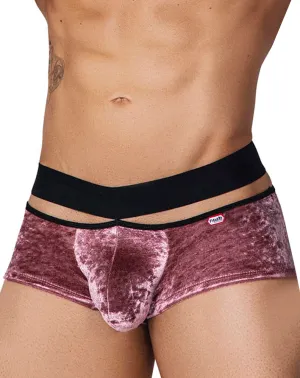 Clothing_Pikante_Mens Underwear Pikante 1096 Clandestine Velvet Trunks Pink