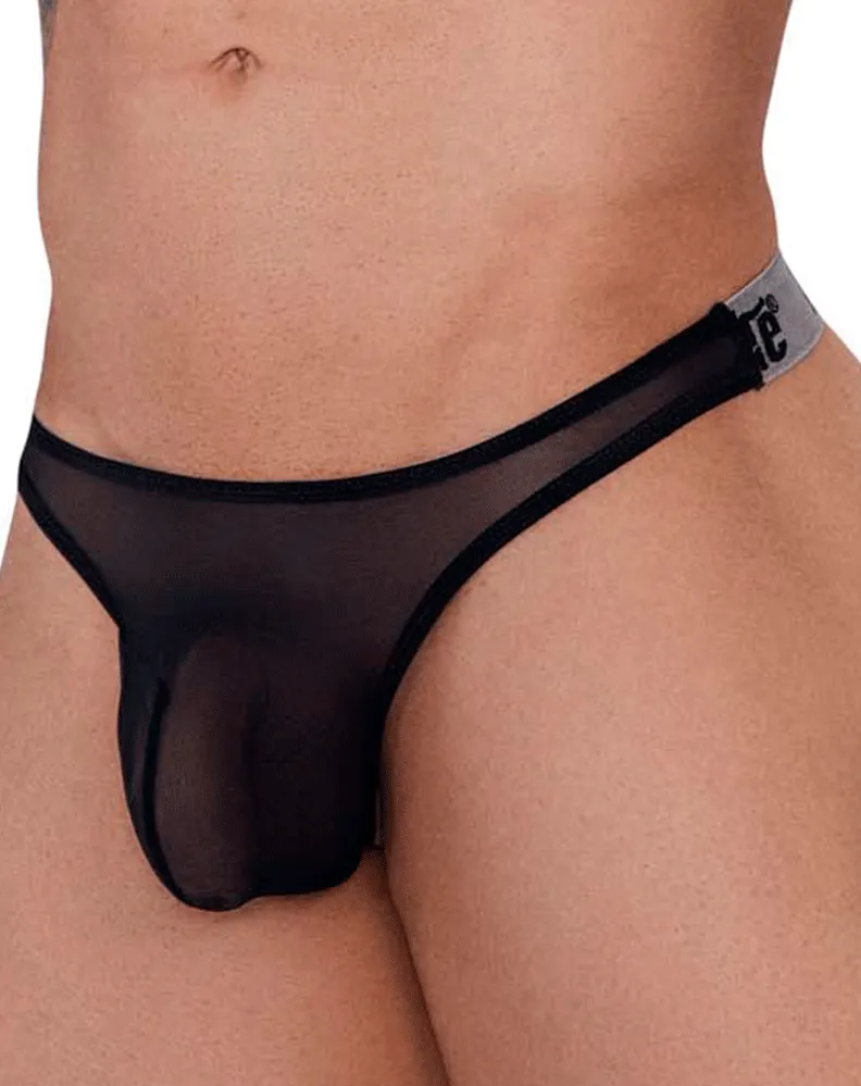 Clothing_Pikante_Mens Underwear Pikante 1292 Creamfieland Thongs Black