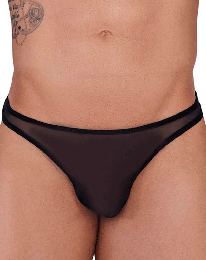 Clothing_Pikante_Mens Underwear Pikante 1292 Creamfieland Thongs Black