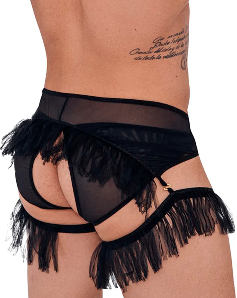 Clothing_Pikante_Mens Underwear Pikante 1294 Greenman Jockstrap Black