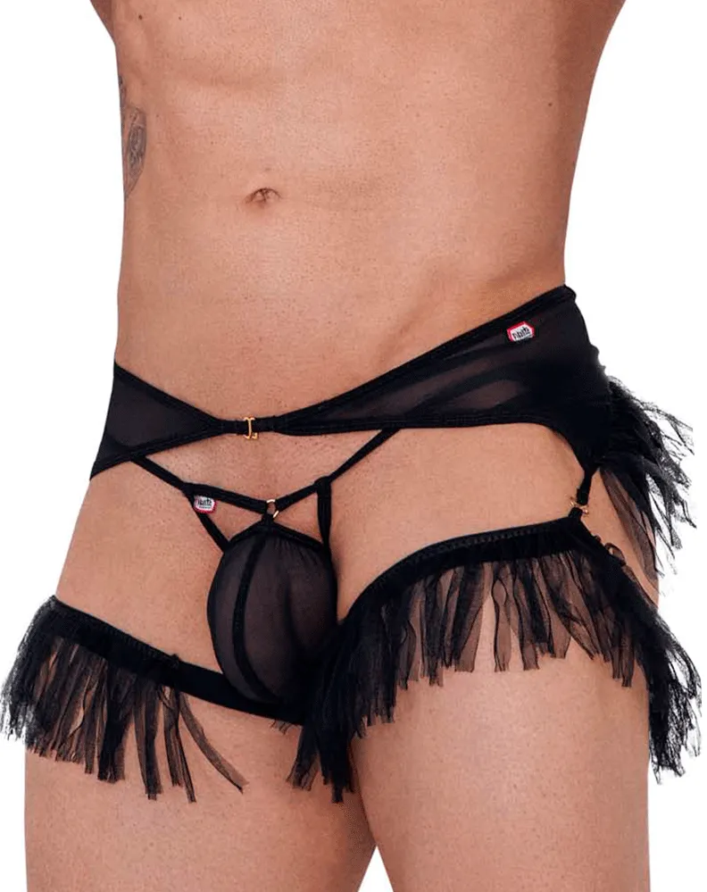 Clothing_Pikante_Mens Underwear Pikante 1294 Greenman Jockstrap Black