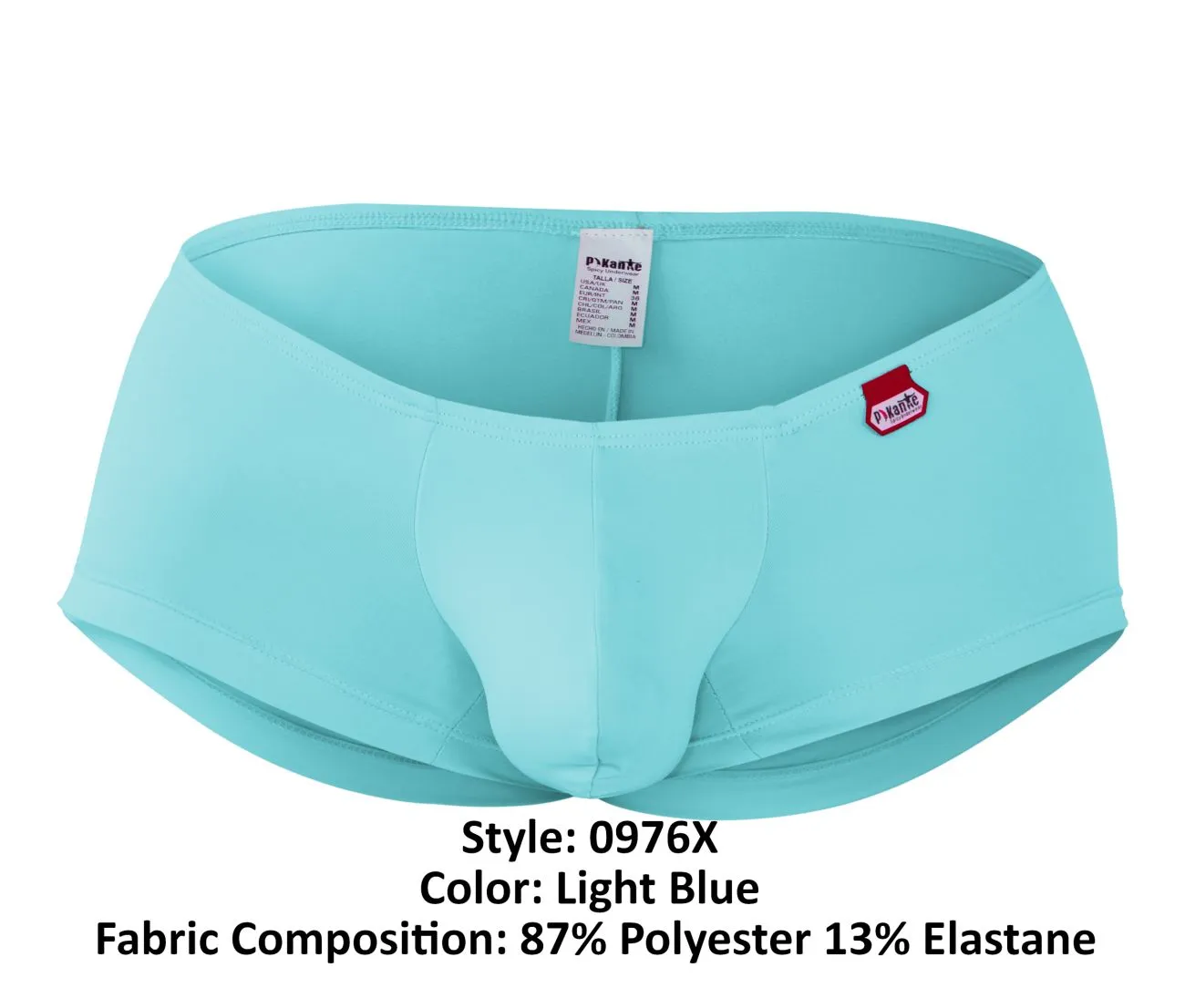 Clothing_Pikante_Mens Underwear Pikante PIK 0976X Angola Trunks Color Light Blue