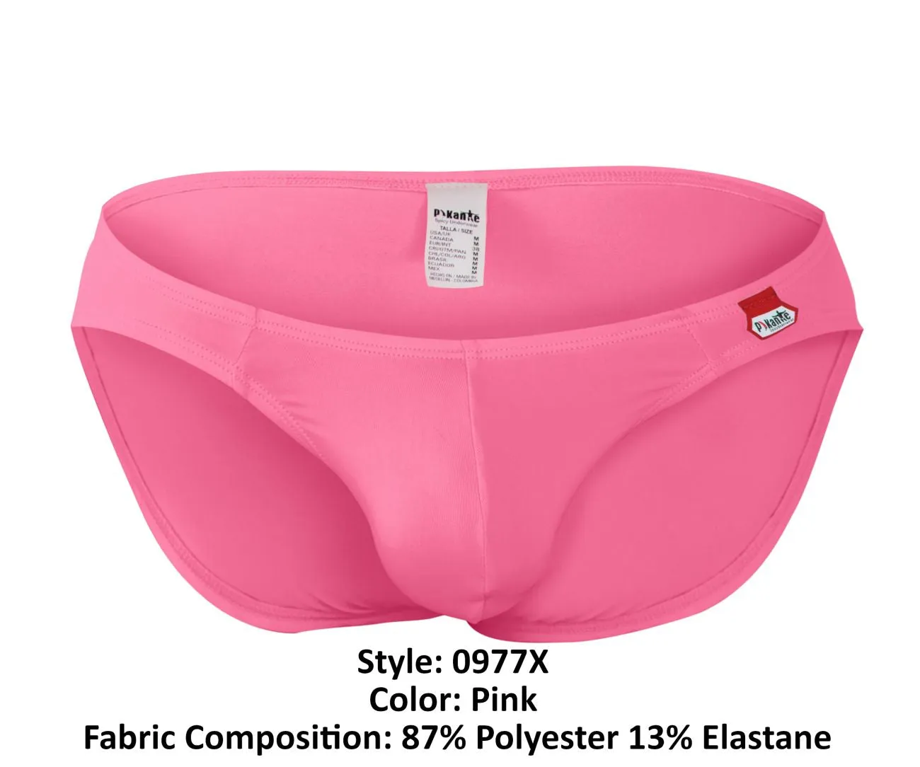 Clothing_Pikante_Mens Underwear Pikante PIK 0977X Angola Bikini Color Pink