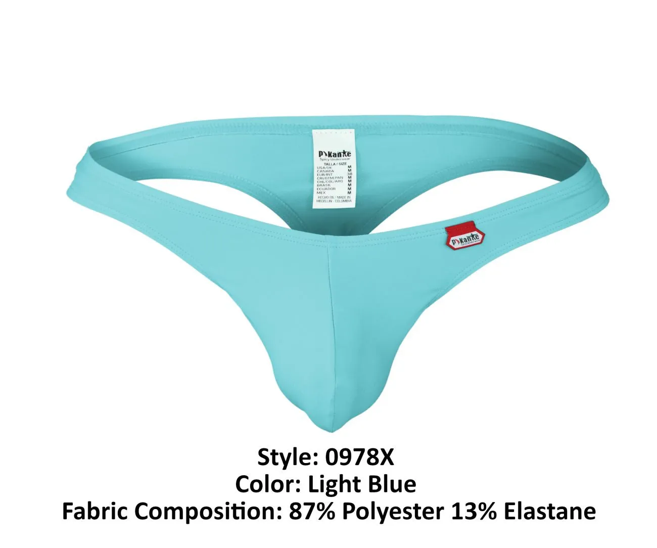 Clothing_Pikante_Mens Underwear Pikante PIK 0978X Angola Thongs Color Light Blue
