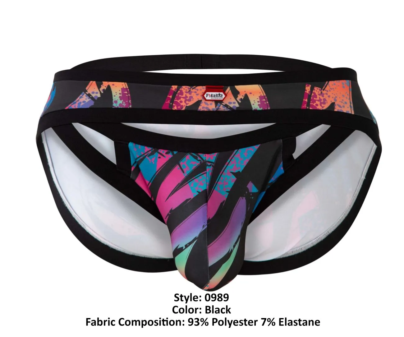 Clothing_Pikante_Mens Underwear Pikante PIK 0989 Jartum Briefs Color Black