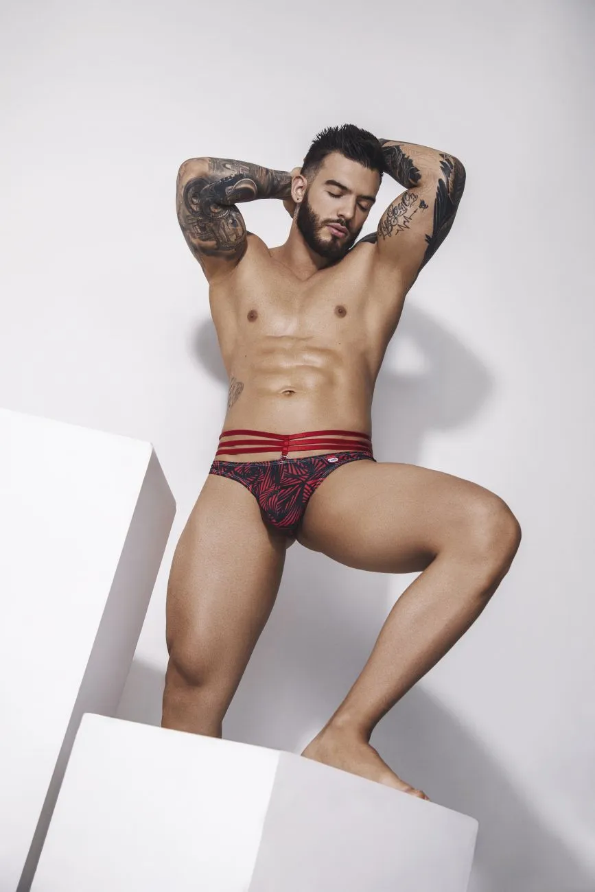Clothing_Pikante_Mens Underwear Pikante PIK 1079 Fiery Bikini Color Red