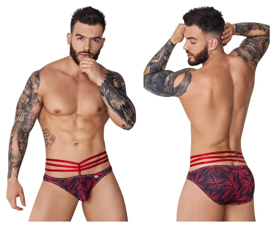 Clothing_Pikante_Mens Underwear Pikante PIK 1079 Fiery Bikini Color Red