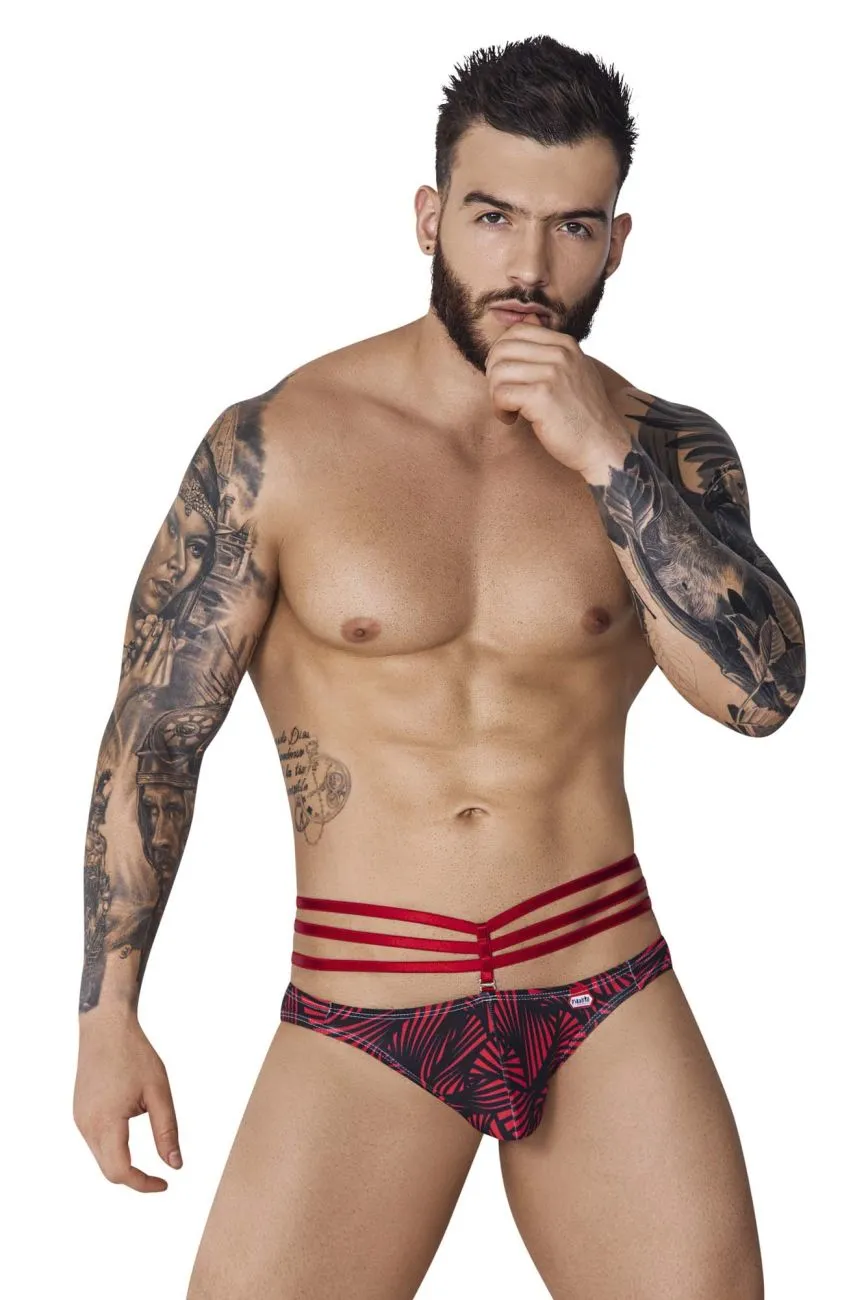 Clothing_Pikante_Mens Underwear Pikante PIK 1079 Fiery Bikini Color Red