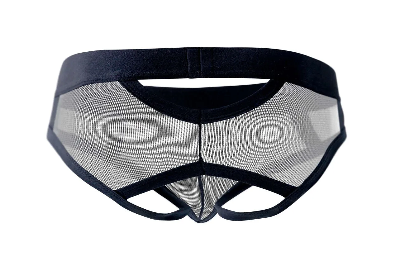 Clothing_Pikante_Mens Underwear Pikante PIK 1091 Burly Mesh Briefs Color Black
