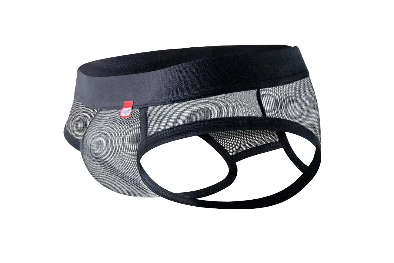 Clothing_Pikante_Mens Underwear Pikante PIK 1091 Burly Mesh Briefs Color Black