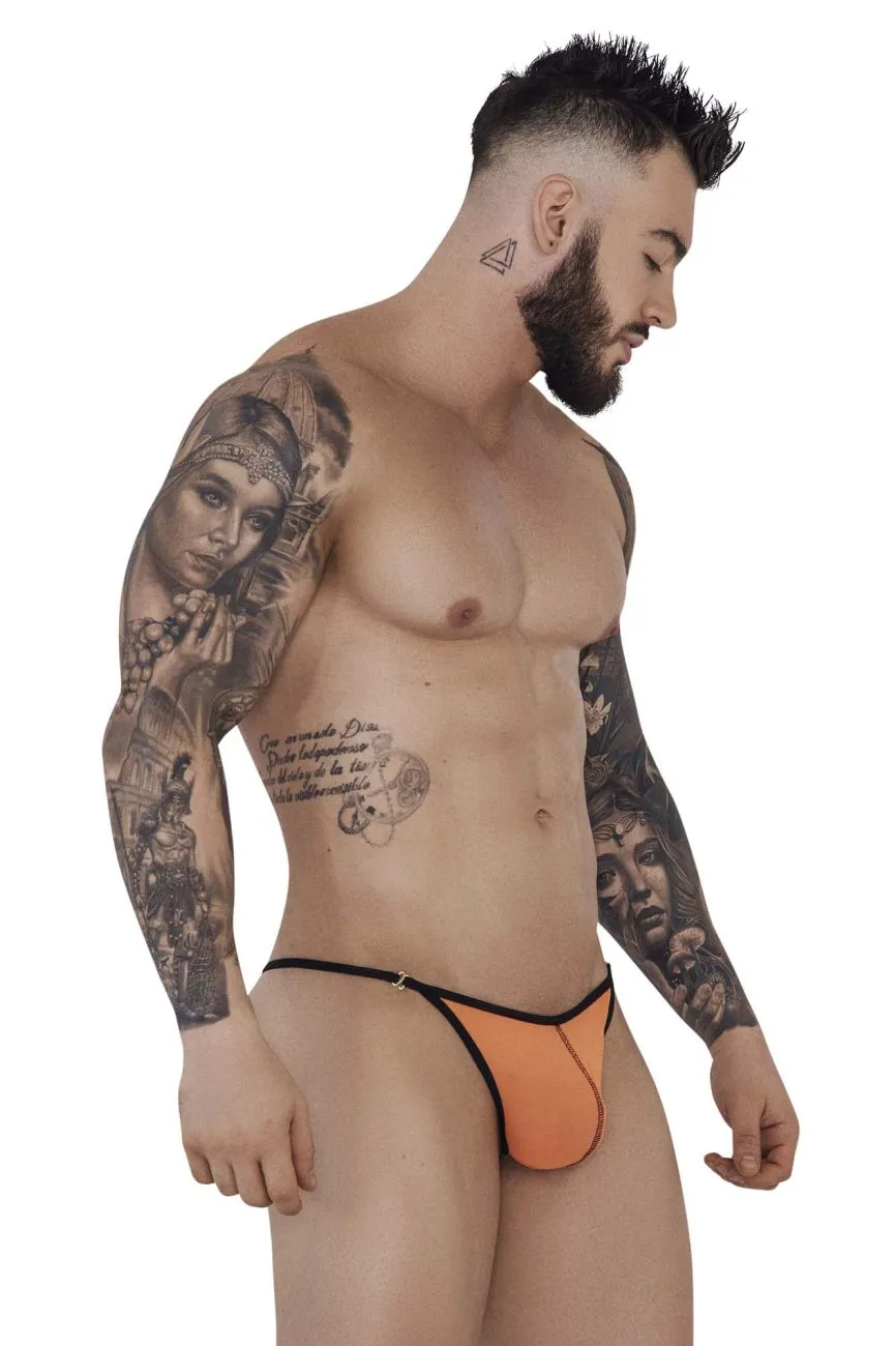 Clothing_Pikante_Mens Underwear Pikante PIK 1279 Sonar Thongs Color Orange