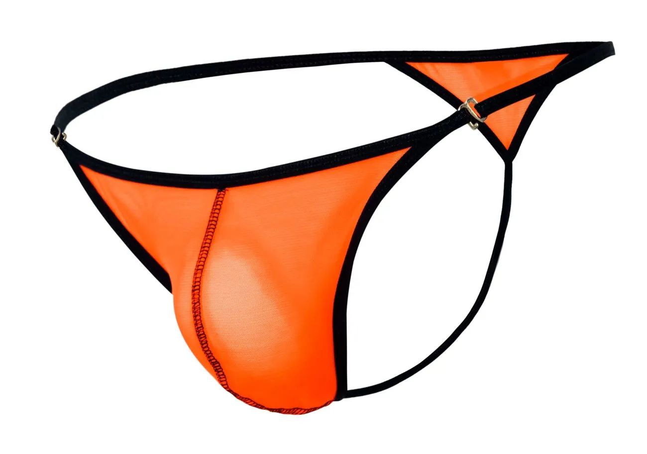 Clothing_Pikante_Mens Underwear Pikante PIK 1279 Sonar Thongs Color Orange
