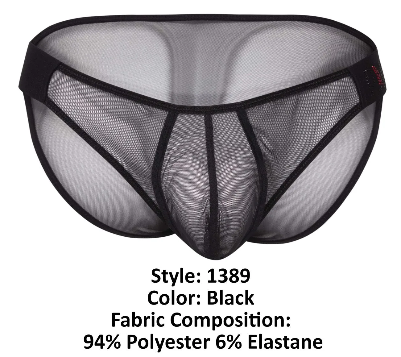 Clothing_Pikante_Mens Underwear Pikante PIK 1389 Sense Bikini Color Black