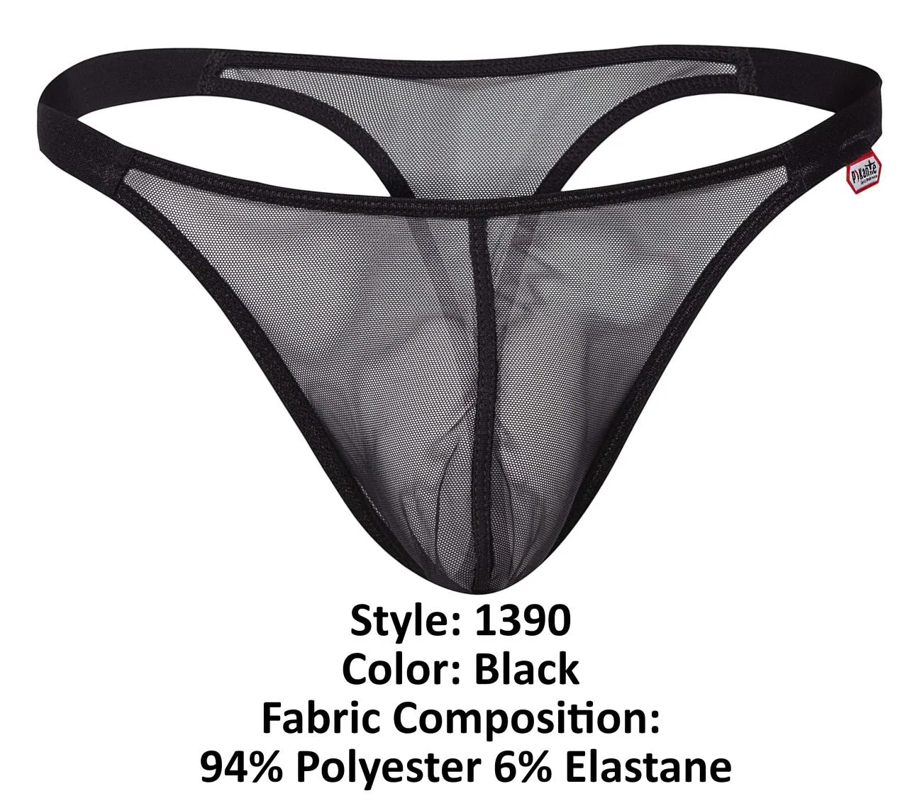 Clothing_Pikante_Mens Underwear Pikante PIK 1390 Gift Thongs Color Black