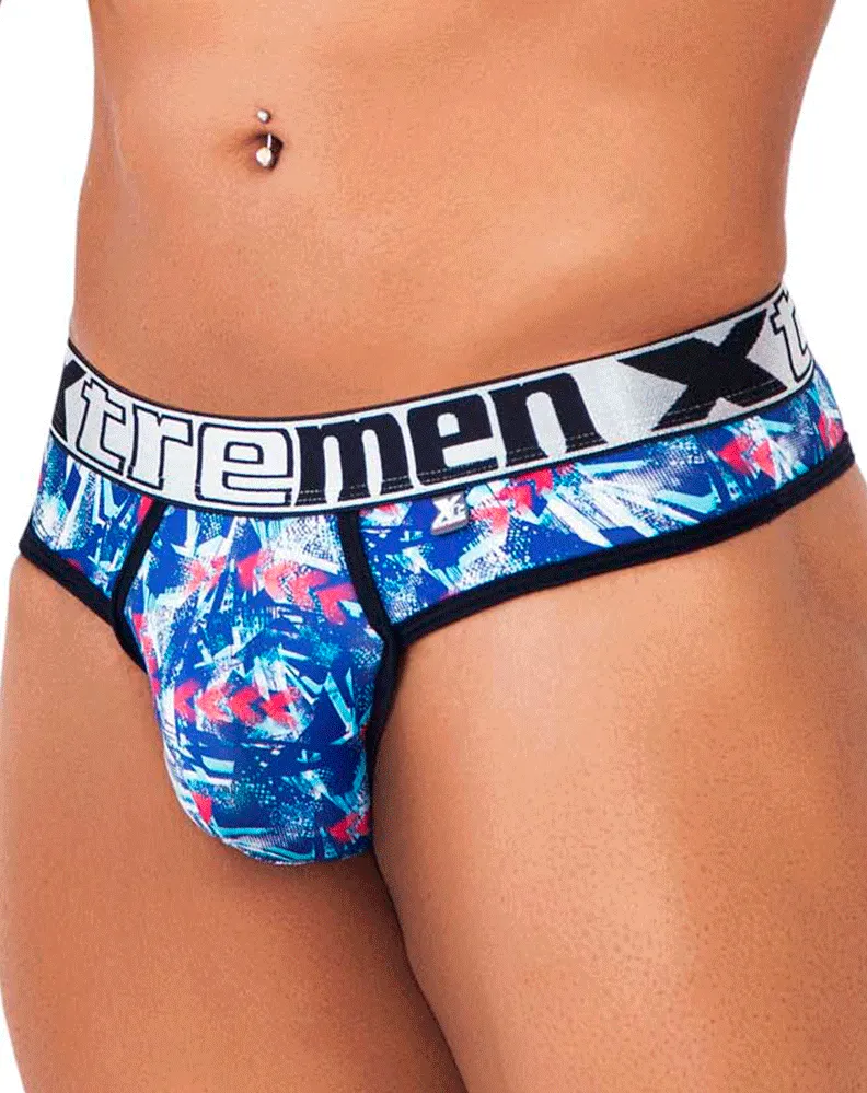 Clothing_Xtremen_Mens Underwear Xtremen 91131 Vivid Printed Thongs