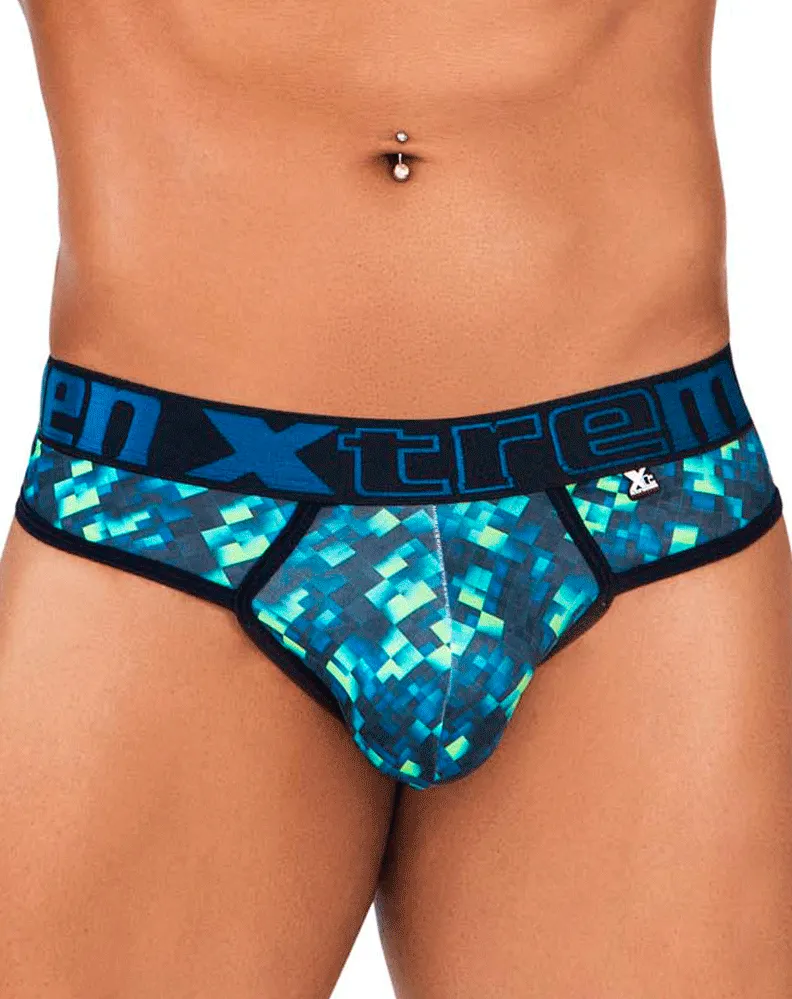 Clothing_Xtremen_Mens Underwear Xtremen 91131 Vivid Printed Thongs
