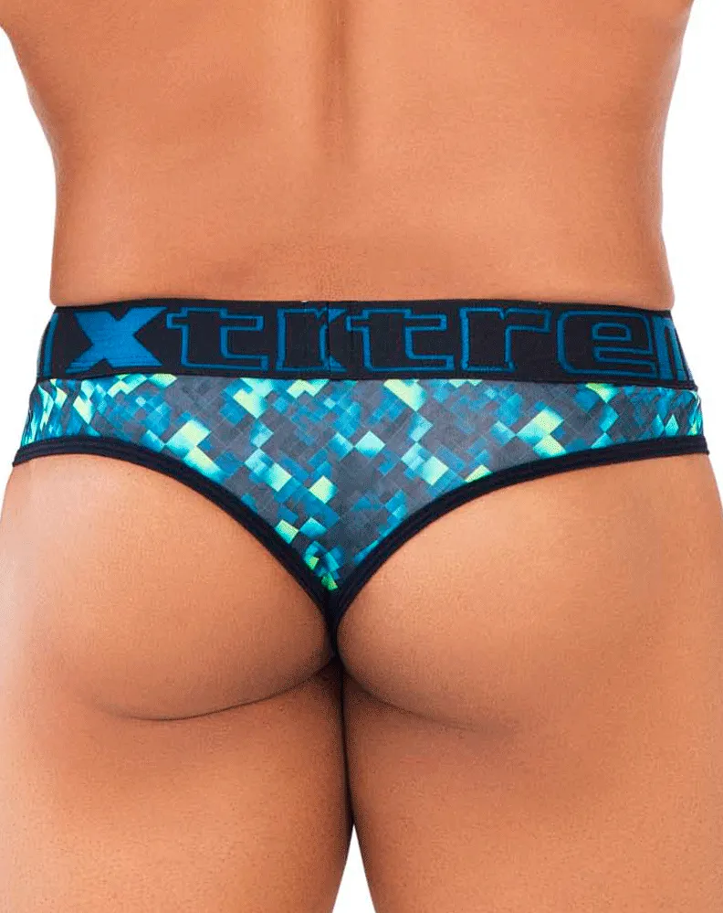Clothing_Xtremen_Mens Underwear Xtremen 91131 Vivid Printed Thongs