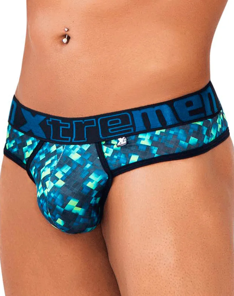 Clothing_Xtremen_Mens Underwear Xtremen 91131 Vivid Printed Thongs