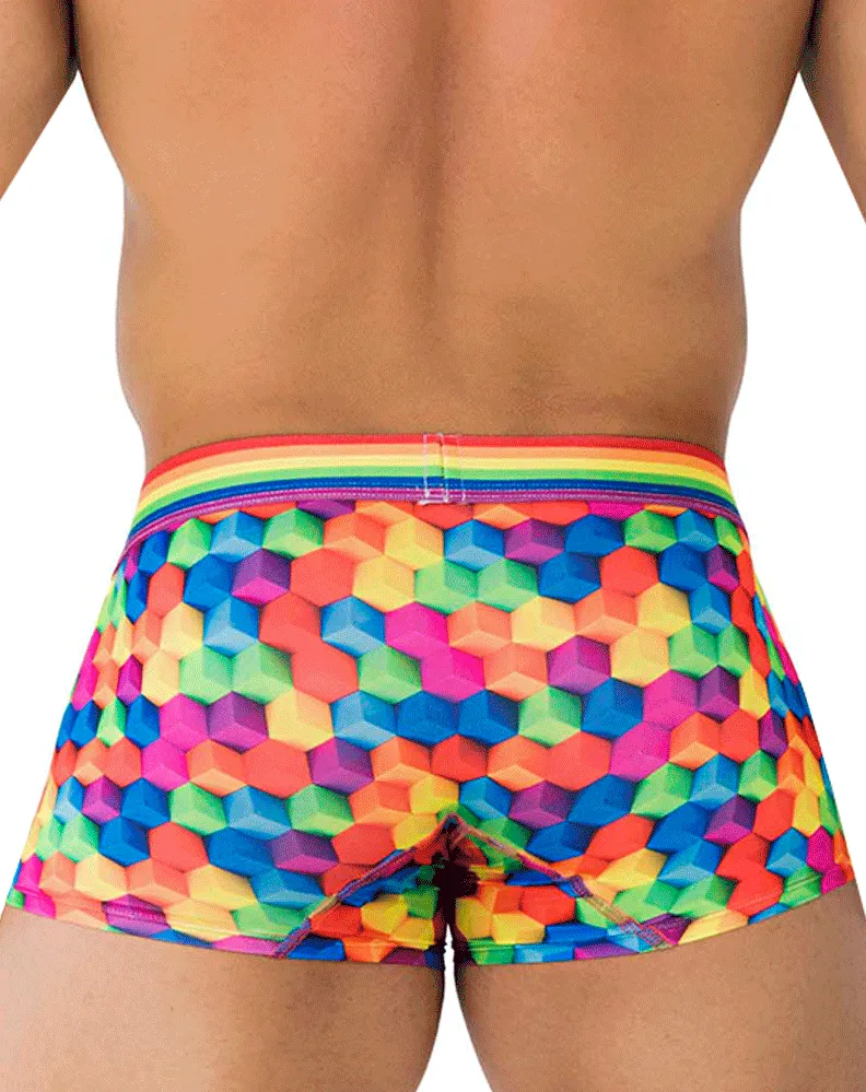 Clothing_Xtremen_Mens Underwear Xtremen 91173 Printed Trunks Cubes