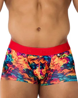 Clothing_Xtremen_Mens Underwear Xtremen 91173 Printed Trunks Fire
