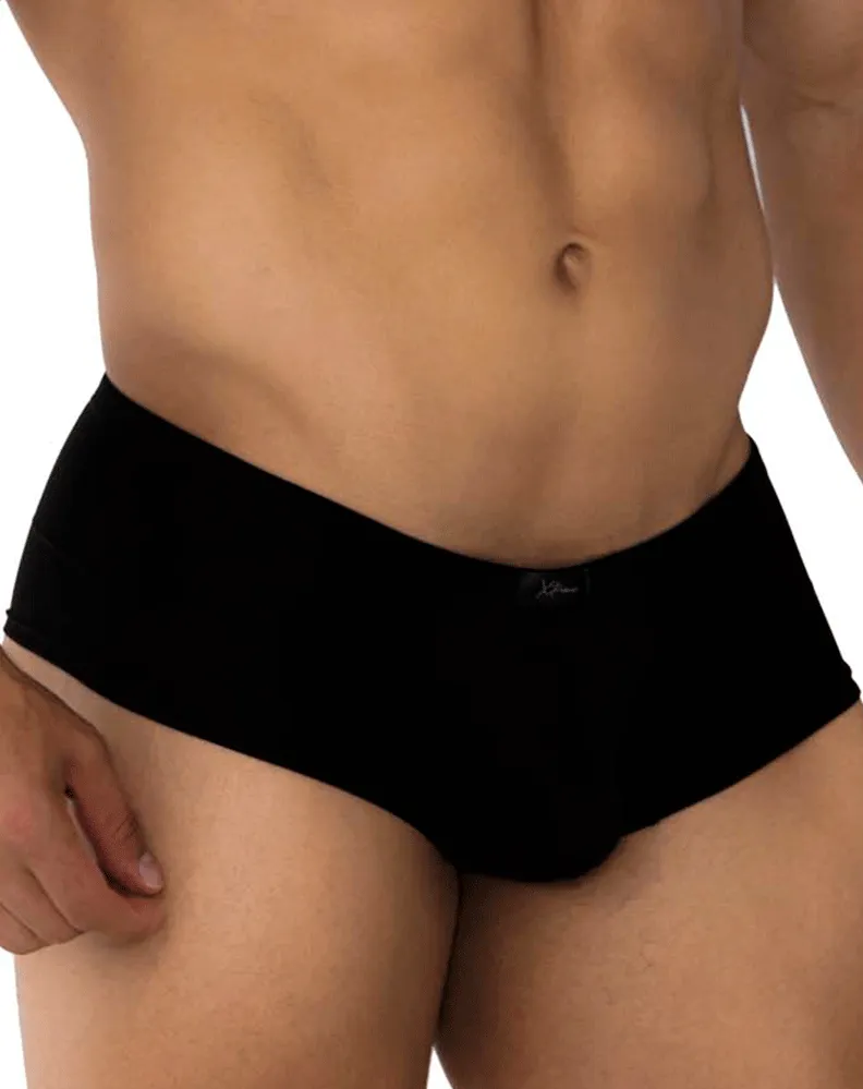 Clothing_Xtremen_Mens Underwear Xtremen 91175 Microfiber Trunks Black