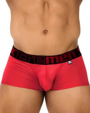 Clothing_Xtremen_Mens Underwear Xtremen 91202 Microfiber Trunks Cherry