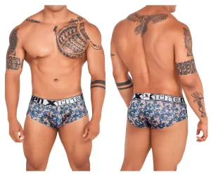 Clothing_Xtremen_Underwear Xtremen 41313 Printed Briefs Color Orange