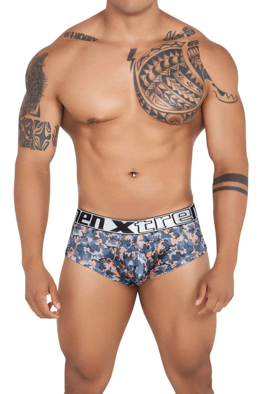 Clothing_Xtremen_Underwear Xtremen 41313 Printed Briefs Color Orange