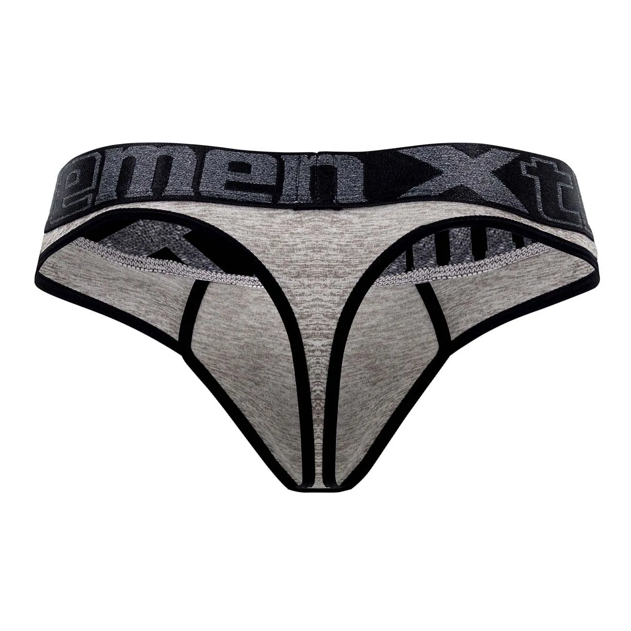 Clothing_Xtremen_Underwear Xtremen 91101X Microfiber Thongs Color Jasper Gray