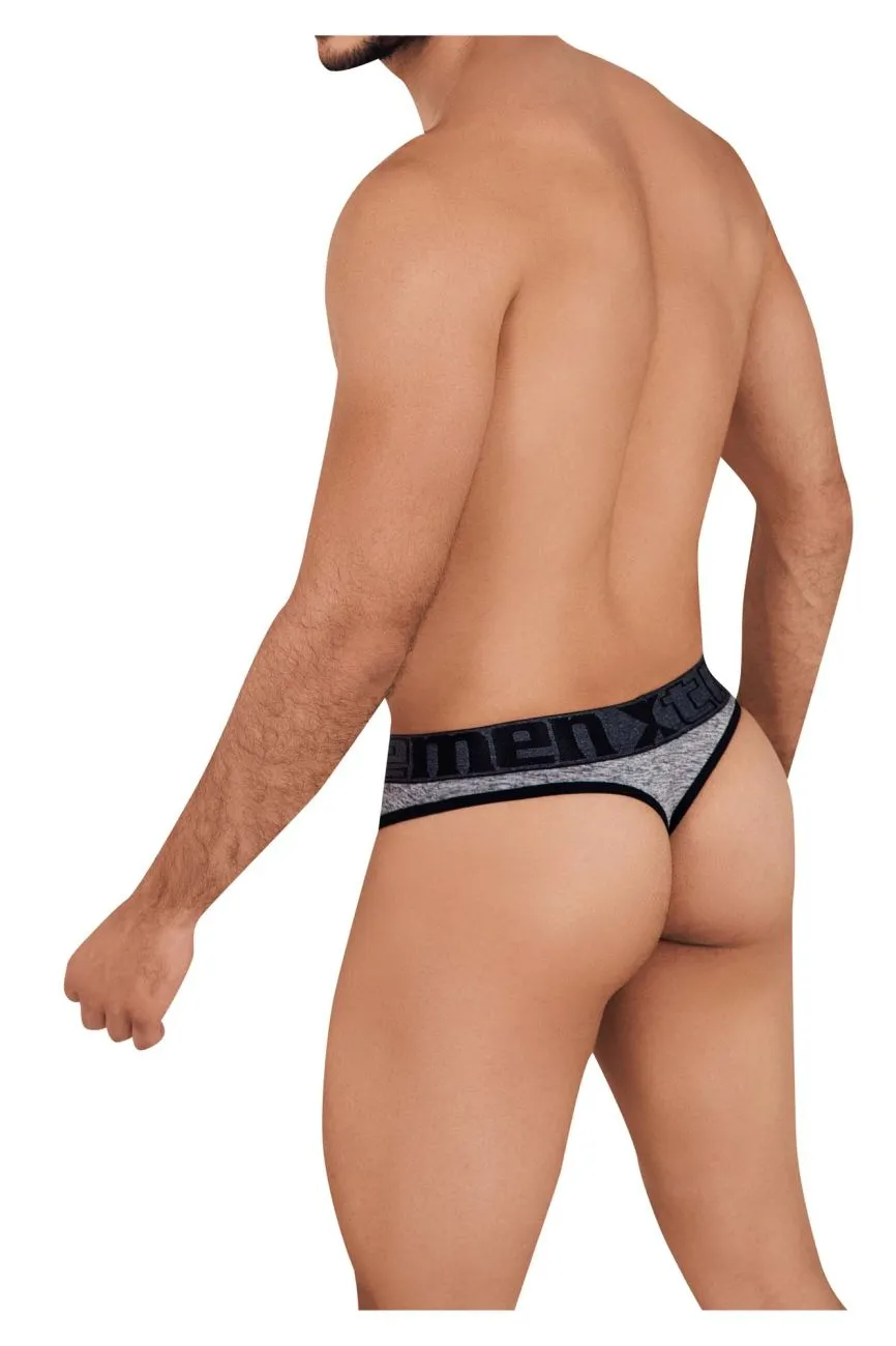 Clothing_Xtremen_Underwear Xtremen 91101X Microfiber Thongs Color Jasper Gray