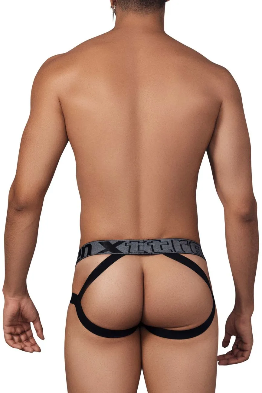 Clothing_Xtremen_Underwear Xtremen 91148 Printed Microfiber Jockstrap Color Smiley Face