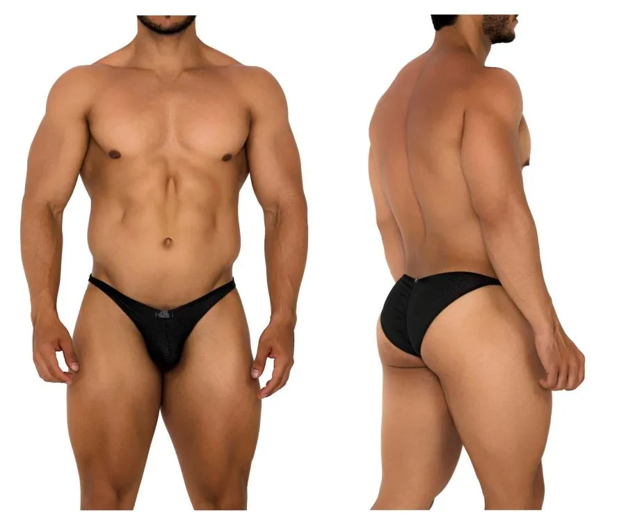 Clothing_Xtremen_Underwear Xtremen 91186 Mesh Bikini Color Black