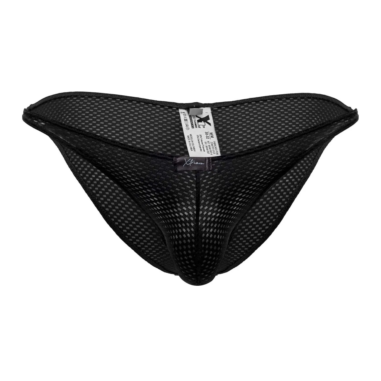 Clothing_Xtremen_Underwear Xtremen 91186 Mesh Bikini Color Black