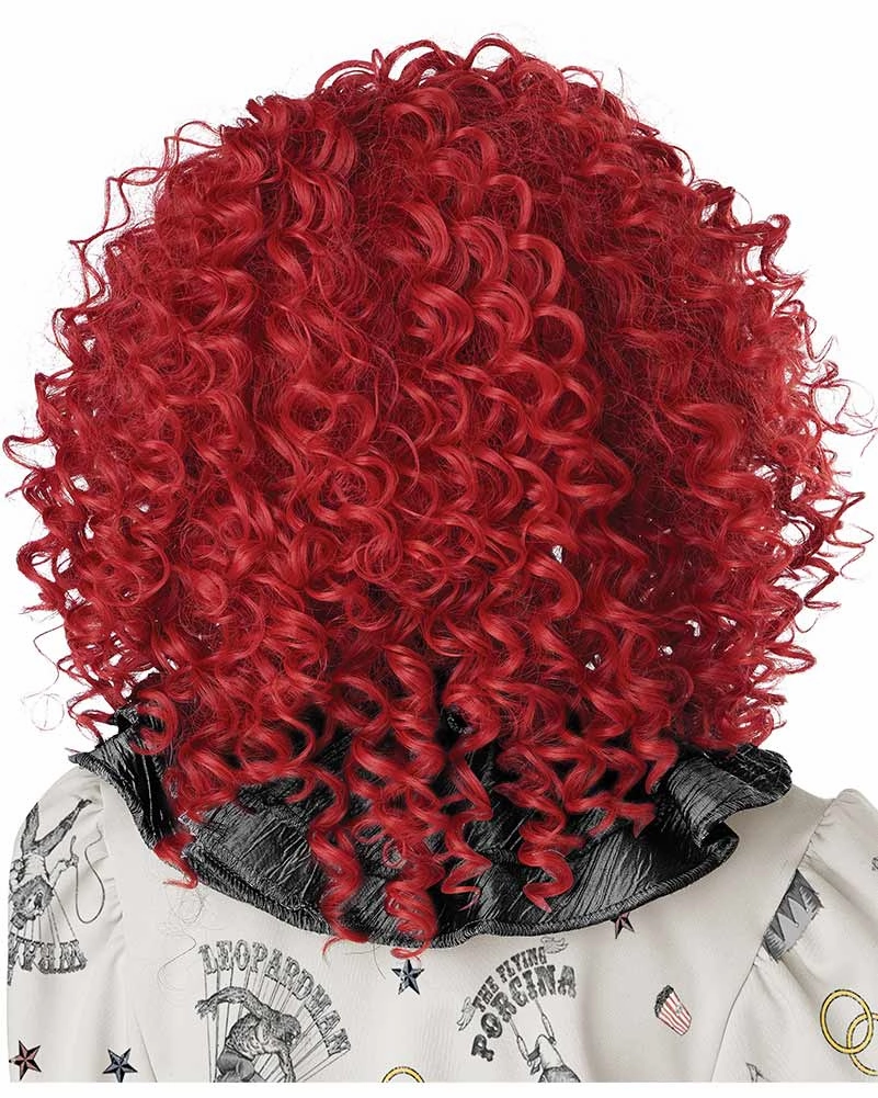 Corkscrew Clown Curly Red Wig