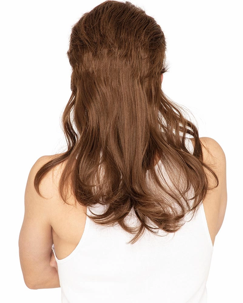 Deluxe Brown Mullet Wig