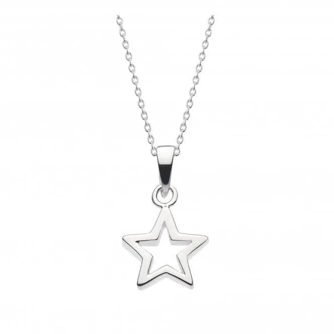 Dew Sterling Silver Chunky Star Pendant 98010HP027 Dew Jewellery