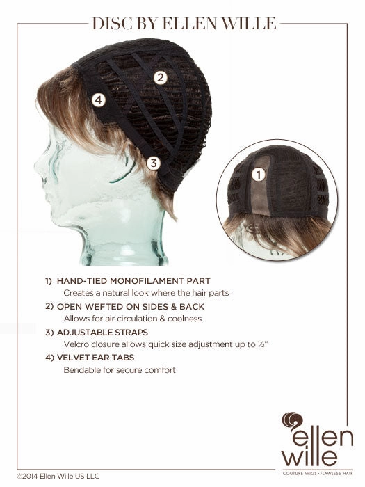Disc Wig by Ellen Wille | Hair Power | Synthetic Fiber
