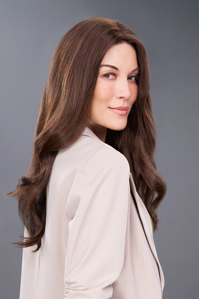 EasiPart Medium HH 18" Topper by Jon Renau | Topper | Human Hair