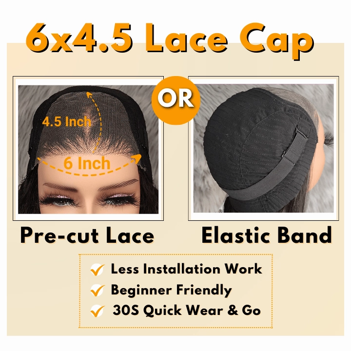 Funky Colored Wigs | Glueless 13x4/6x4.5 Brown Layered Straight Pre Cut HD Transaparent Lace Human Hair Wigs With Breathable Cap Air Wig-Geeta Hair
