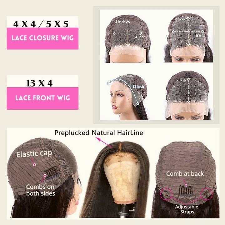 Geetahair Upgrade HD Lace Straight Wig Crystal Clear Lace Human Hair Wigs With Pre Plucked Natural Hairline
