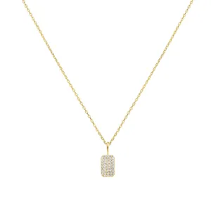 Gold Pavé Pendant Necklace N064-01G Ania Haie Jewellery
