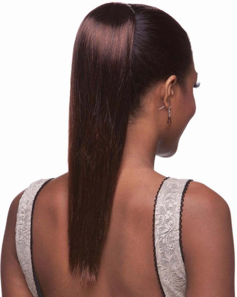 HP ESS - Medium Length Drawstring Straight Ponytail
