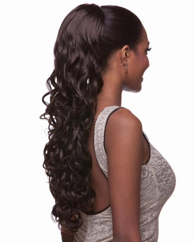 HP LWL - Curly Long Drawstring Ponytail