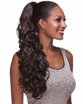 HP LWL - Curly Long Drawstring Ponytail