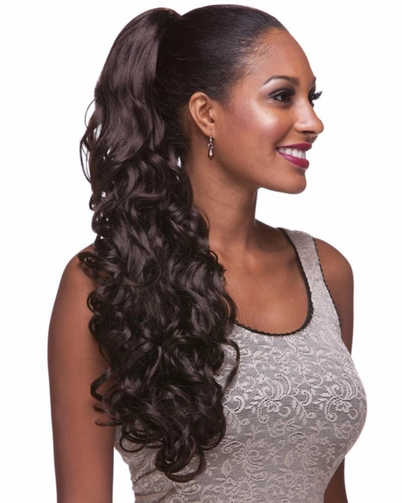 HP LWL - Curly Long Drawstring Ponytail