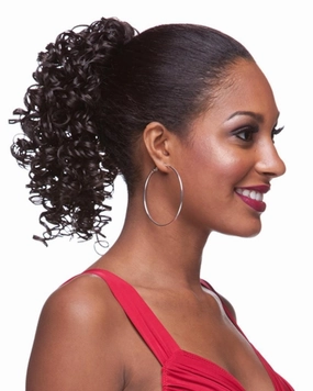 HP PC - Curly Drawstring Ponytail