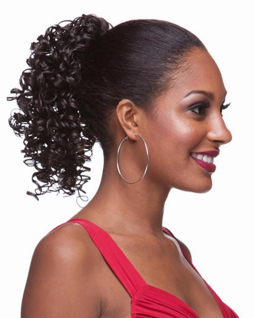 HP PC - Curly Drawstring Ponytail