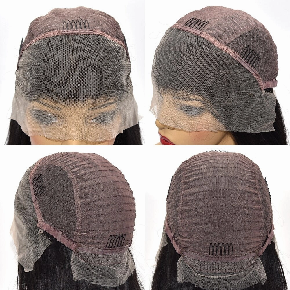 Keisha | Honey Blonde Highlight  Virgin Human Hair Wavy Bob Lace Wig